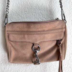 Rebecca Minkoff Nude Suede Mini M.A.C. Crossbody